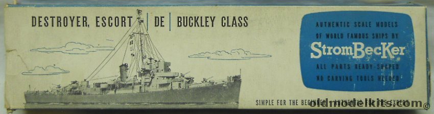 StromBecker USS Buckley DE Destroyer Escort, C19 plastic model kit